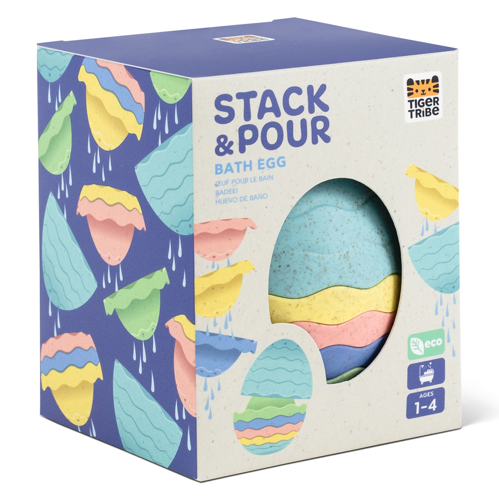 Tiger Tribe: Stack & Pour - Bath Egg - Eco main image 1