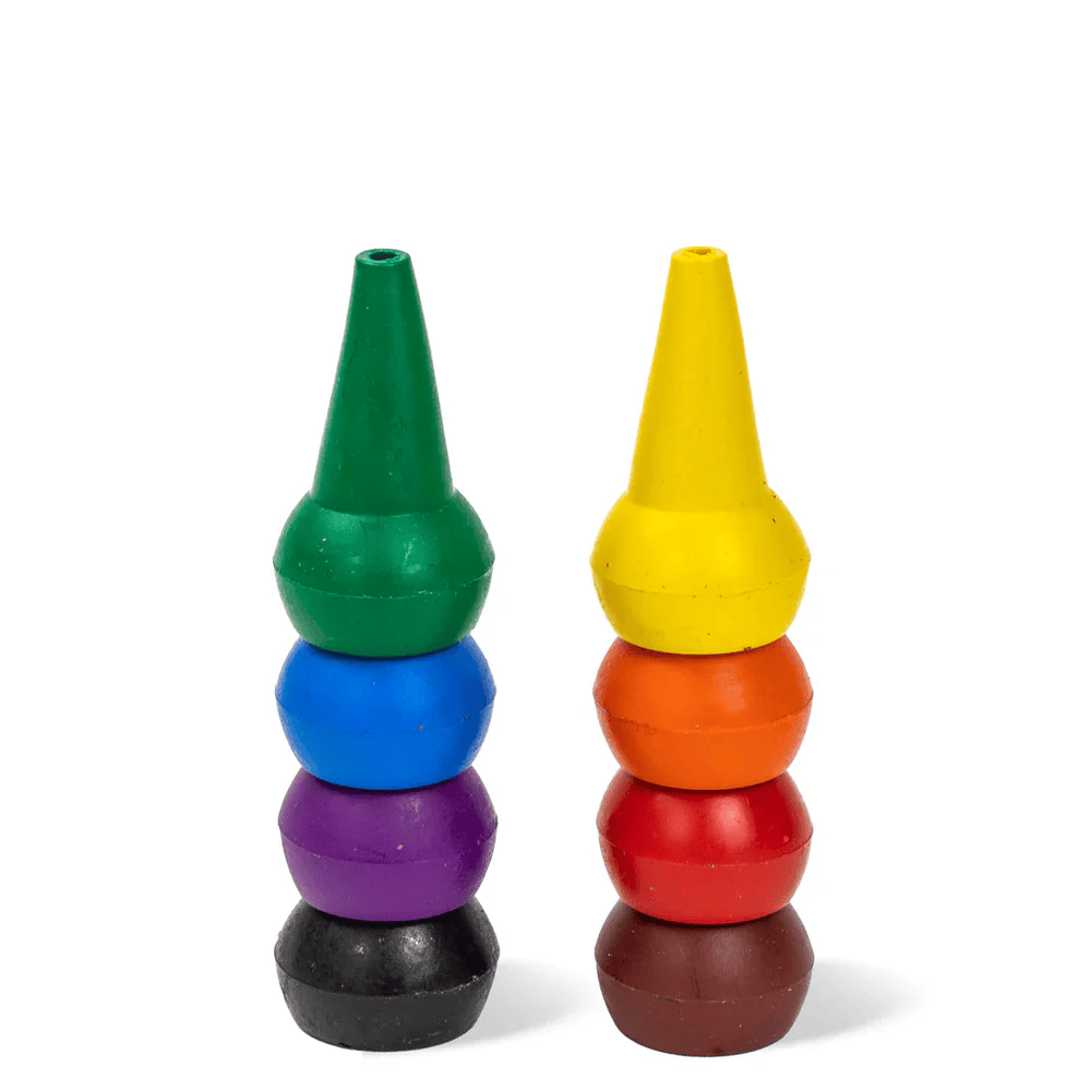 Tiger Tribe Stackable Crayons - Retro Rainbow for Promotion