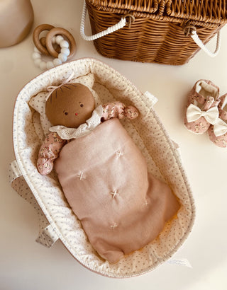 Alimrose Asleep Awake Baby Doll 24cm - Posy Heart