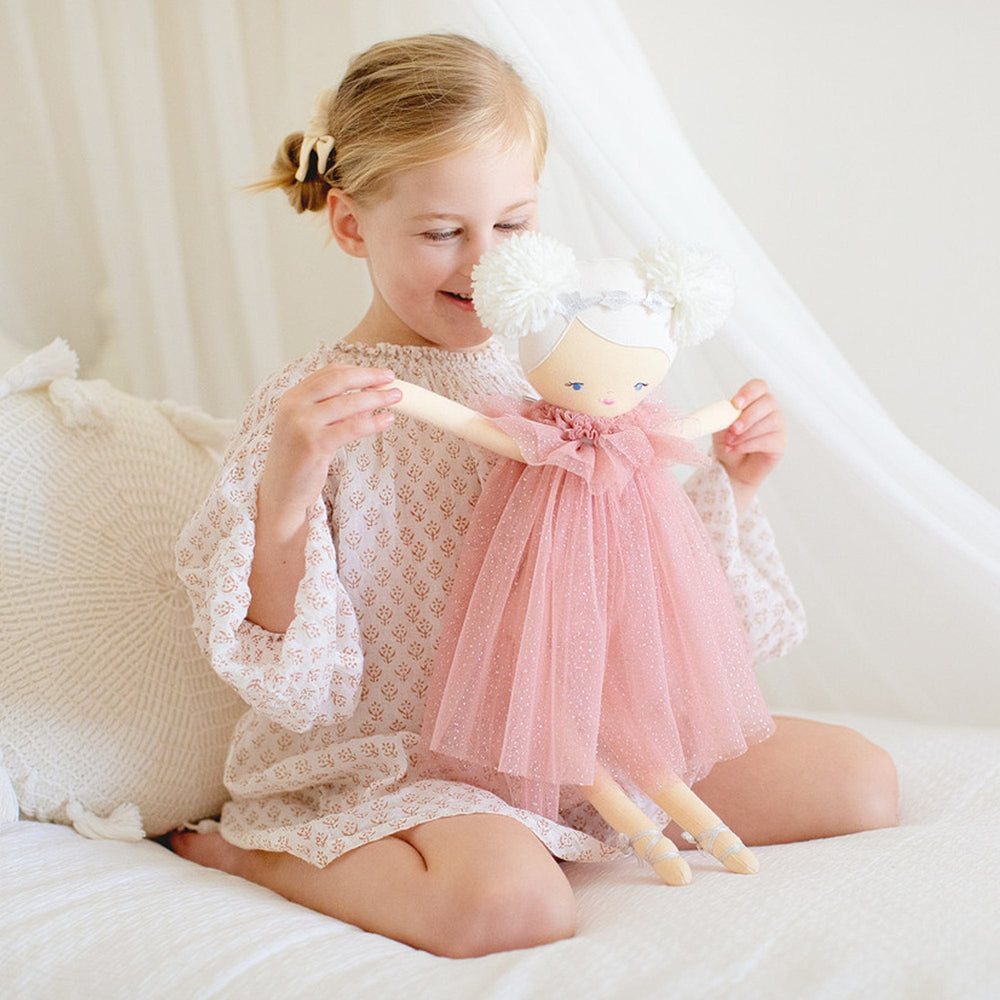 Alimrose Ava Angel Doll Blush Silver 48cm