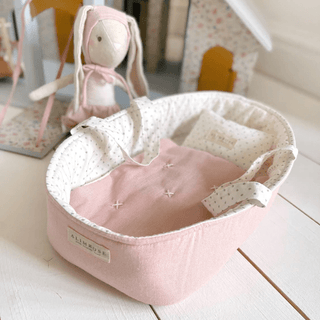 Alimrose Playtime Doll Carrier Set 30cm - Pale Pink & Spot