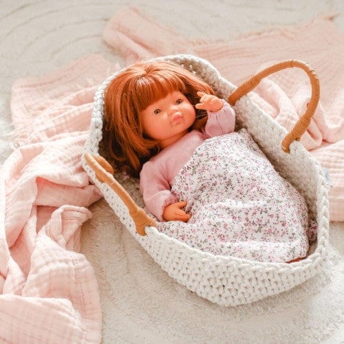 Astrup Doll Knitted Basket and Bedding Set
