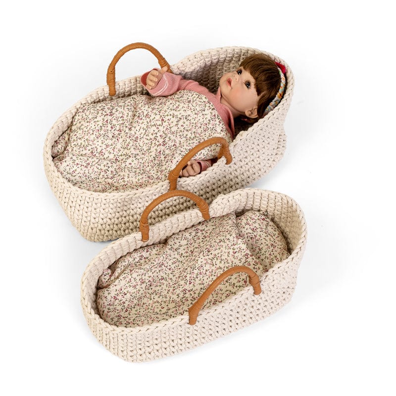 Astrup Doll Knitted Basket and Bedding Set