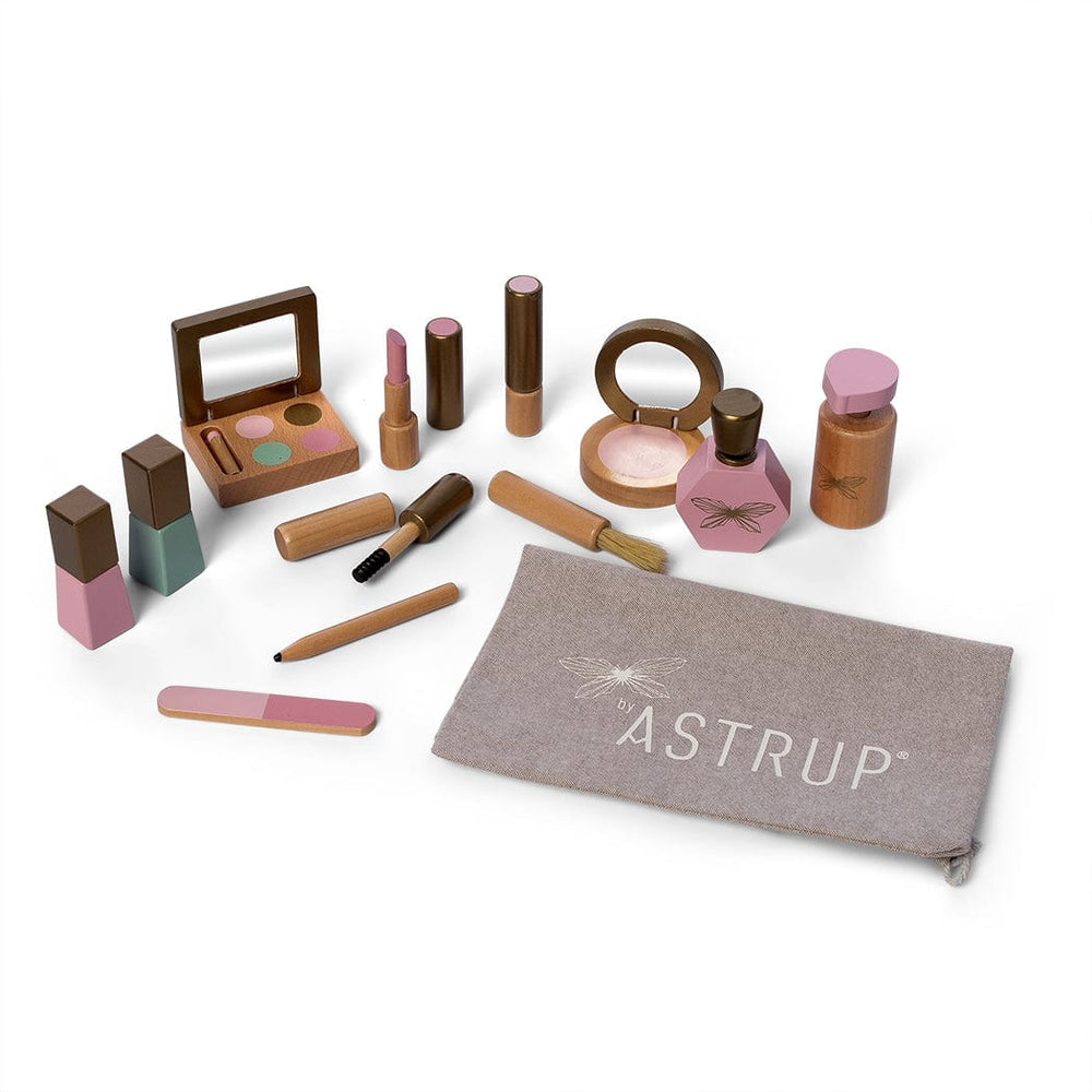 Astrup Wooden Role Play Make Up Set - 13 pieces