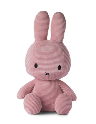Miffy Sitting Corduroy Plush Toy 33cm Pink
