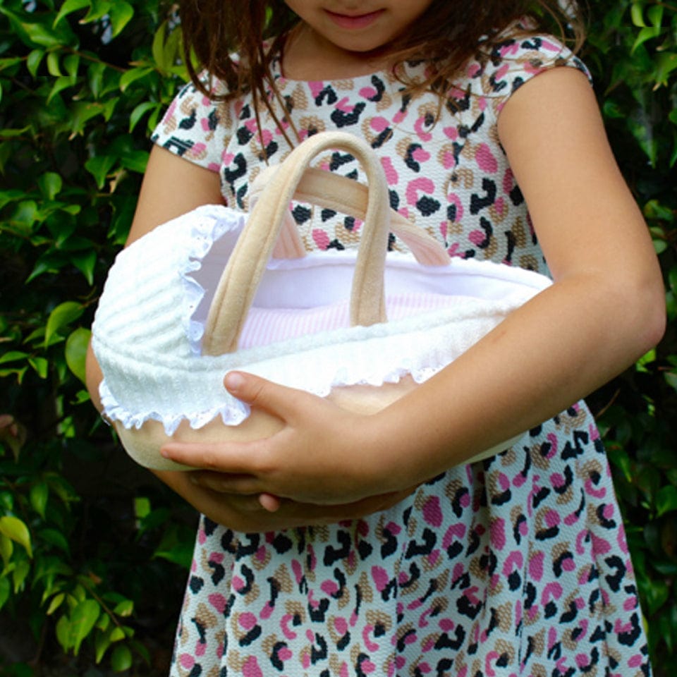 Bonikka Carry Cot With Baby Doll, Bottle & Blanket
