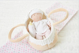 Bonikka Carry Cot With Baby Doll, Bottle & Blanket