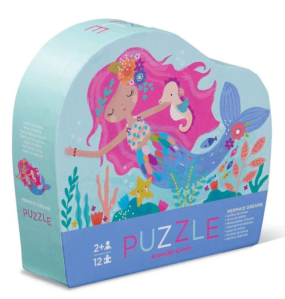 Crocodile Creek 12pc Mini Puzzle Mermaid Dreams
