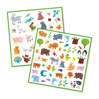 Djeco 160pc Animals Stickers