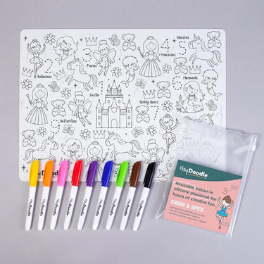 HeyDoodle Reusable Silicone Drawing Mat Sugar and Spice