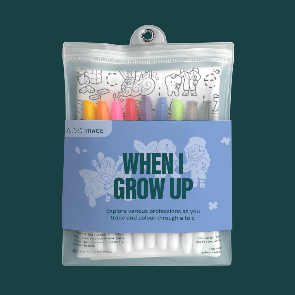 HeyDoodle Reusable Silicone Drawing Mat When I Grow Up