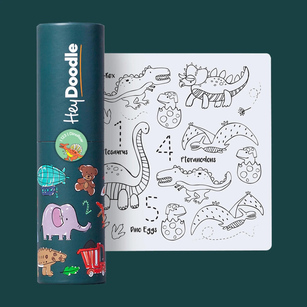 HeyDoodle Reusable Silicone MiniMat Dino Roar
