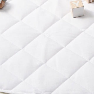 130cm Quilted Cotton Playmat White