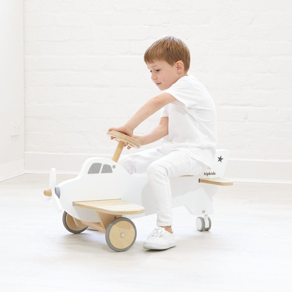 Buy Ride On Wooden Airplane | Rocking Airplane | HipKids Online