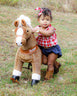 Brown Ride On Walking Toy Horse Pony Small