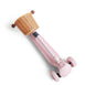 HipKids 3 Wheel Scooter w/ Wicker Basket Blush Pink