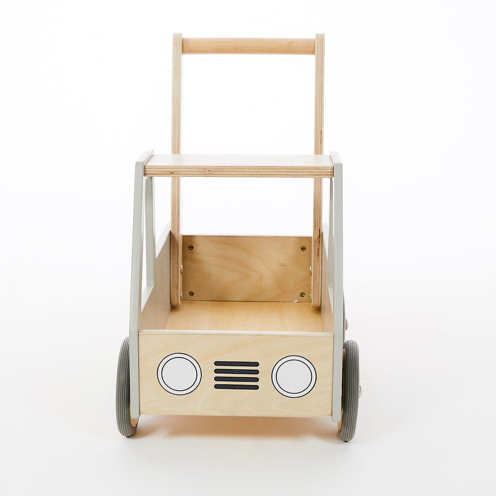 Wooden Push Truck Grey
