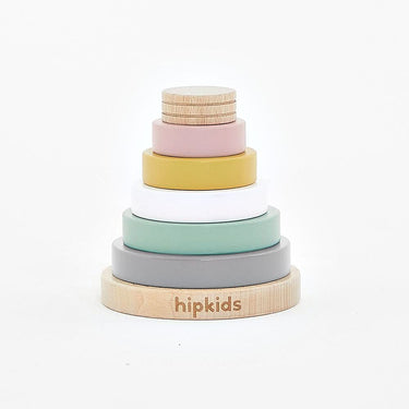 HipKids Wooden Toy Stacking Rings
