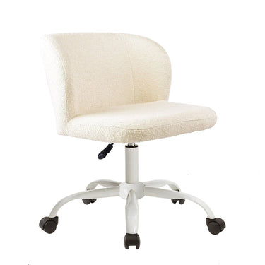Ivory Boucle Charli Desk Chair