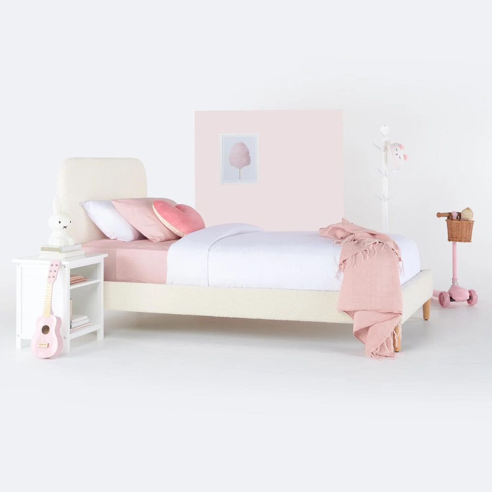 Ivory Boucle Fabric Swatch