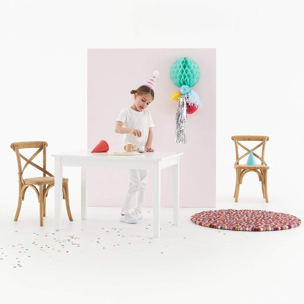 Buy Kids Hampton 2 Chairs & Table Set in Natural Oak & White | HipKids ...