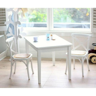 Kids Hampton 2 Chairs & Table Set White