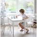 Kids Hampton Table & 4 Chairs Set White