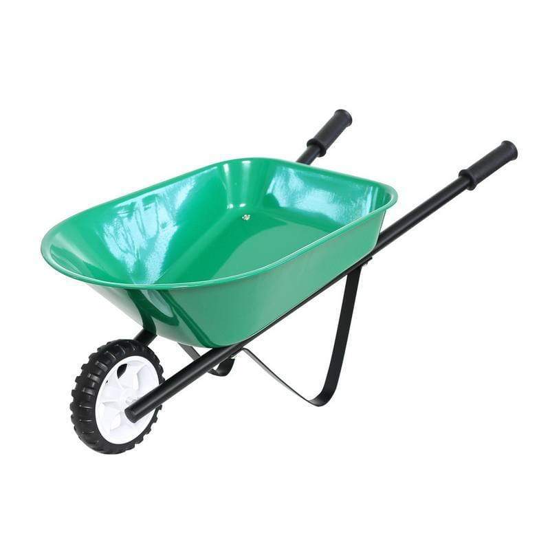 Kids Steel Toy Wheelbarrow-Green