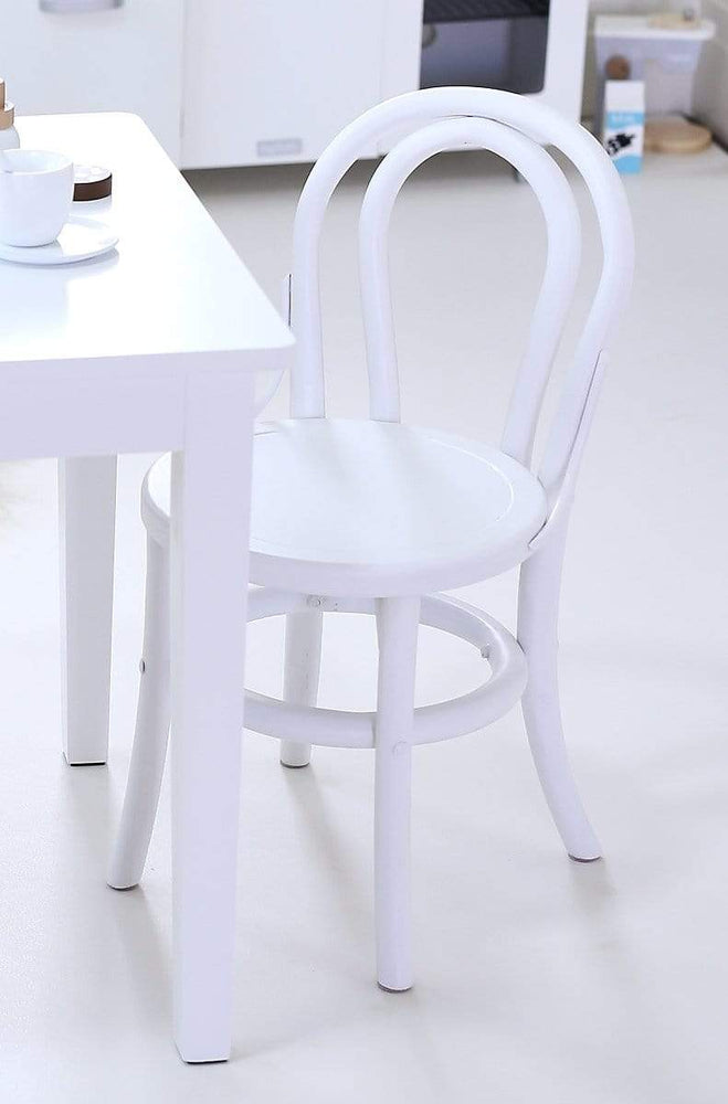 Kids Yves 4 Chairs & Table Set White