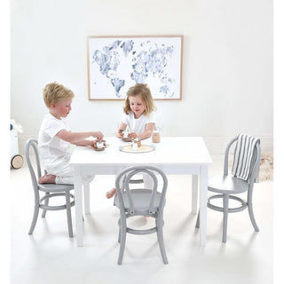 Kids Yves 4 Chairs & Table Set Grey