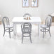 Kids Yves 4 Chairs & Table Set Grey