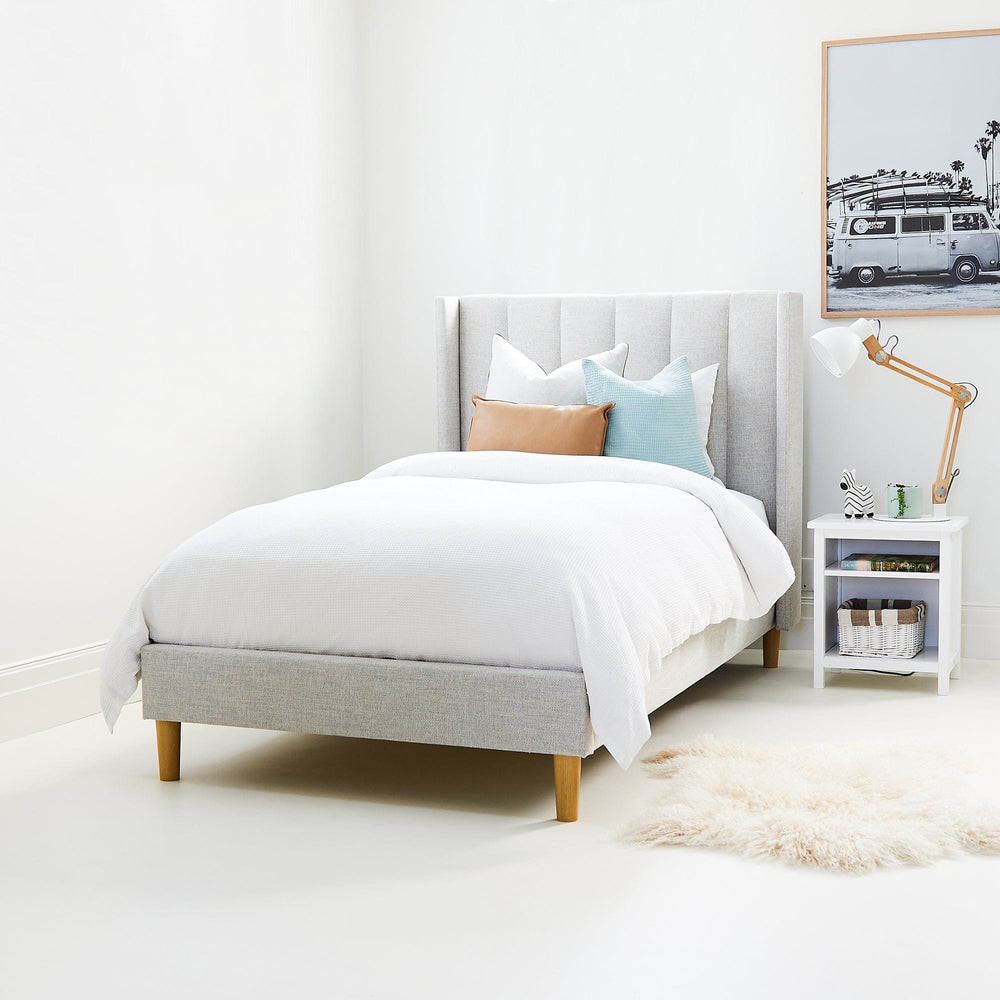 LIBERTY Upholstered Bed Sand Single