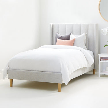 LIBERTY Upholstered Bed Sand Single