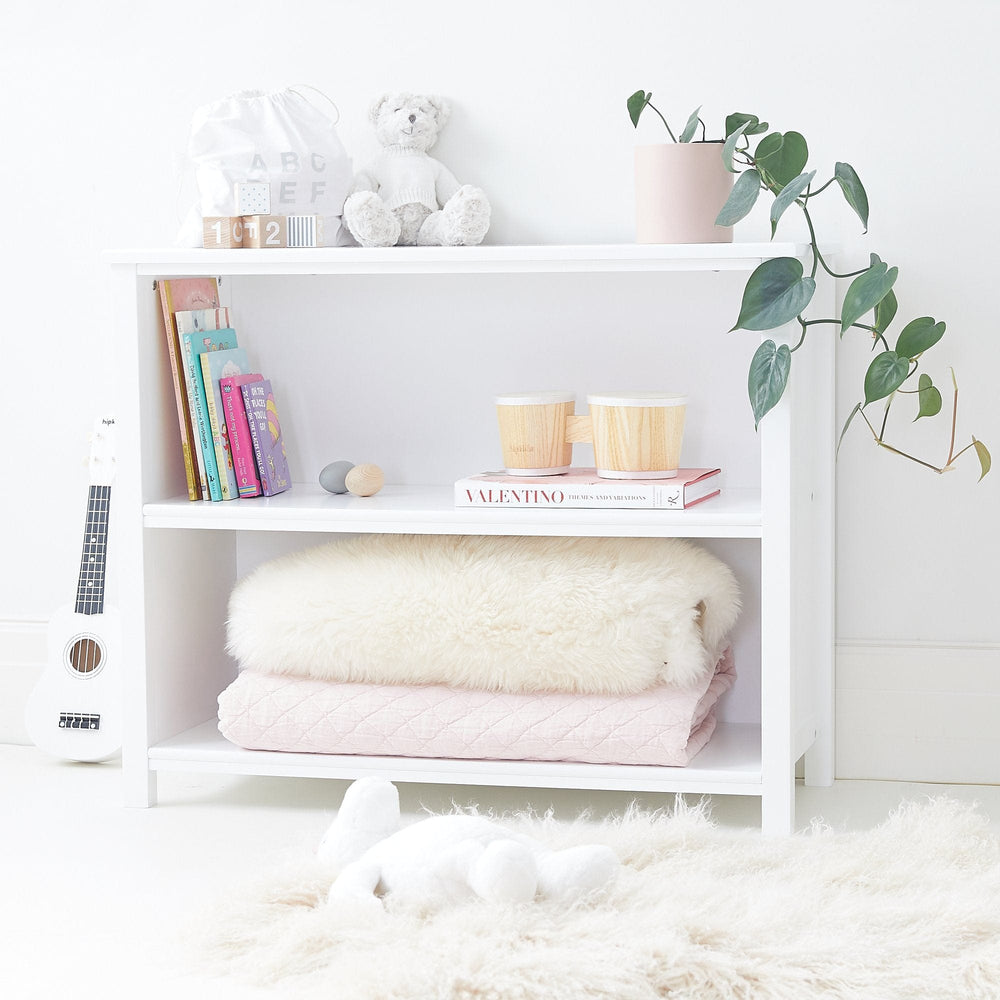 MICAH Low Bookshelf White