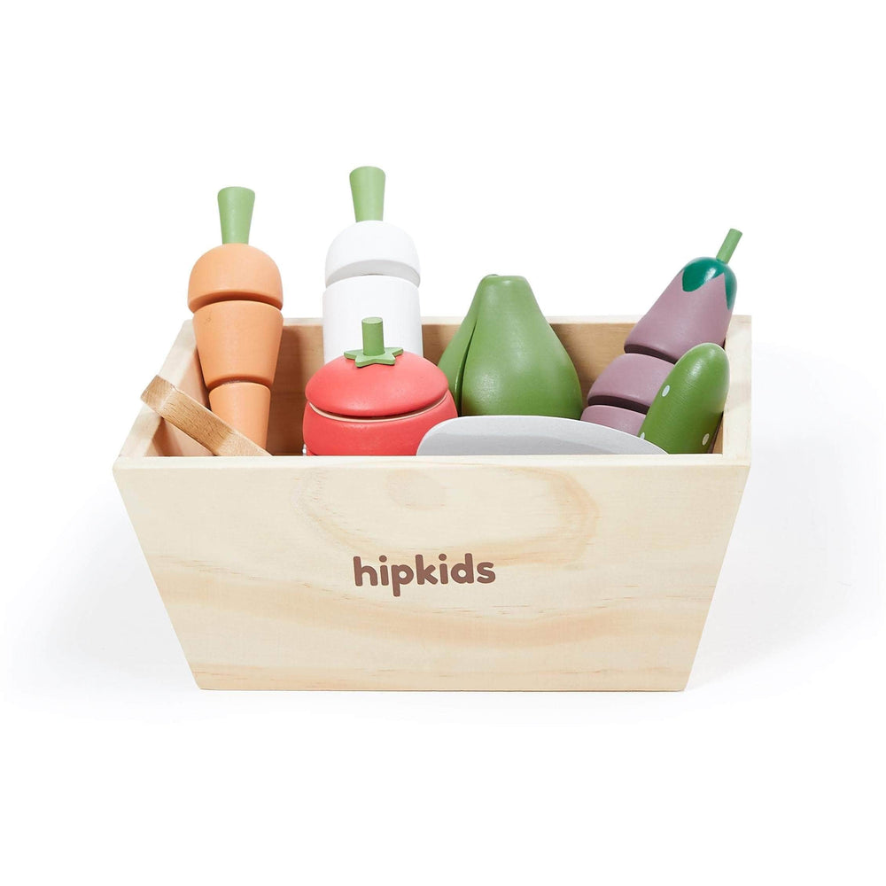 HipKids Play Vegetable Crate Set