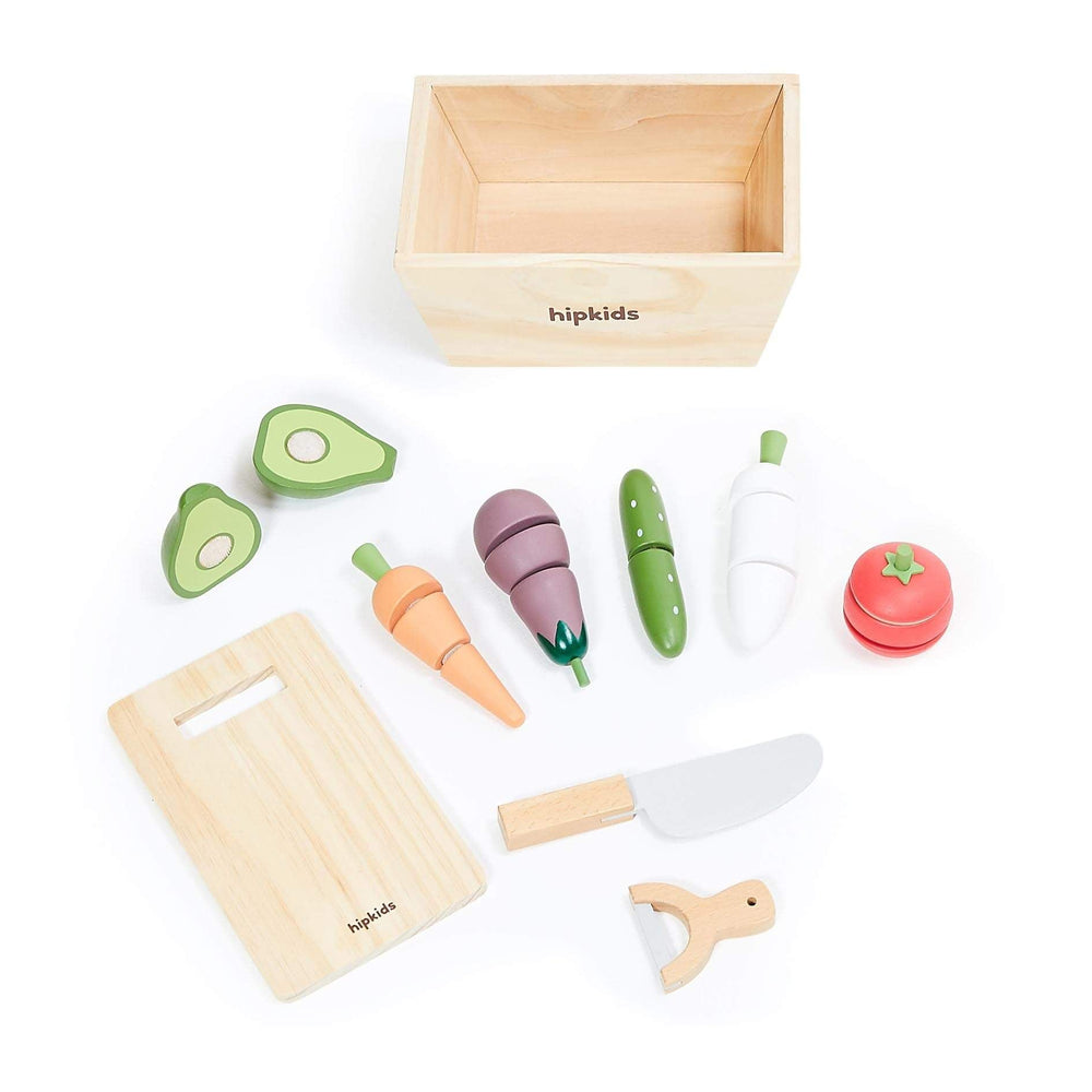HipKids Play Vegetable Crate Set