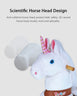White Ride on Walking Toy Horse Unicorn