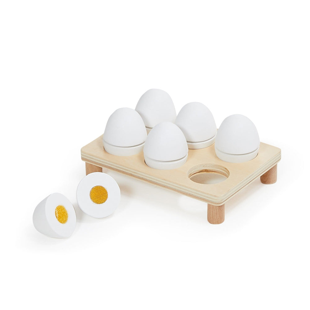 HipKids Wooden Play Eggs & Carry Tray