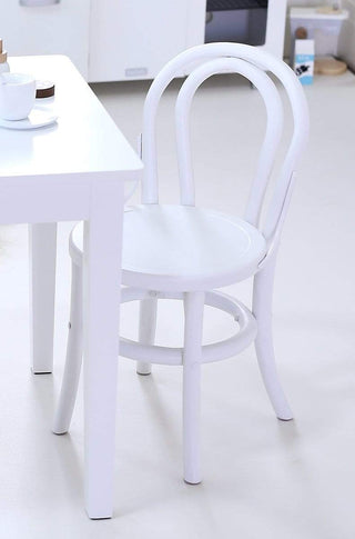 Yves Kids Table & 2 Chairs Set White