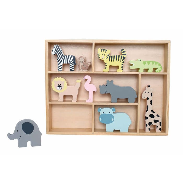 JaBaDaBaDo Shelf with Safari Animals