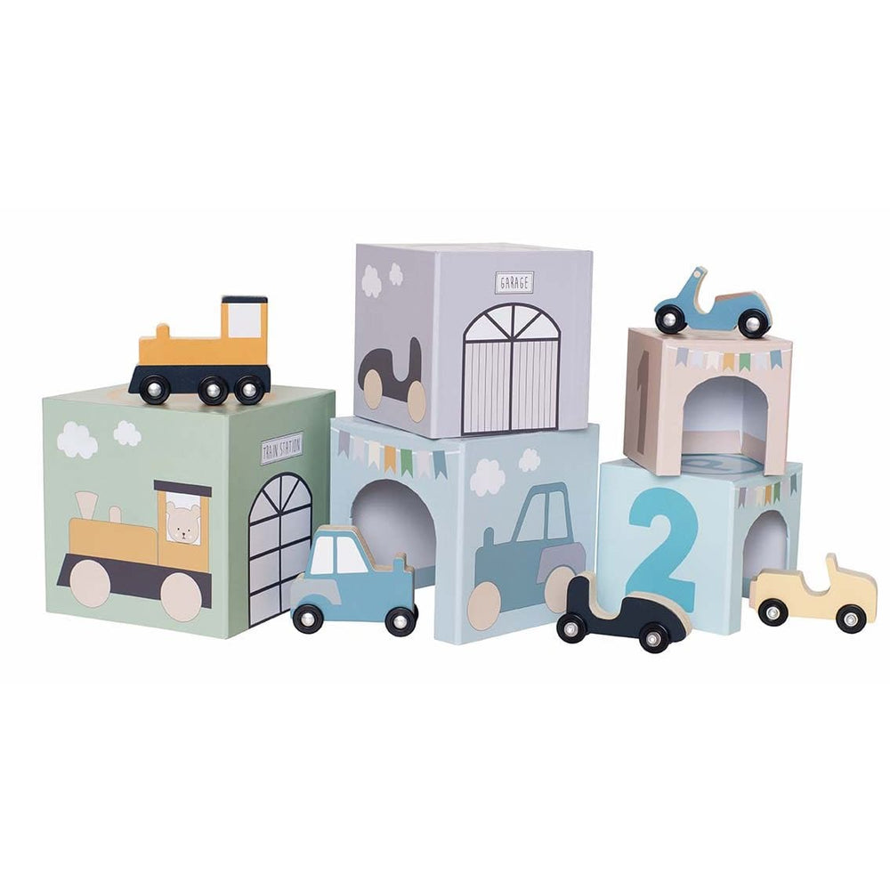 JaBaDaBaDo Stacking Cubes Vehicles 1-5