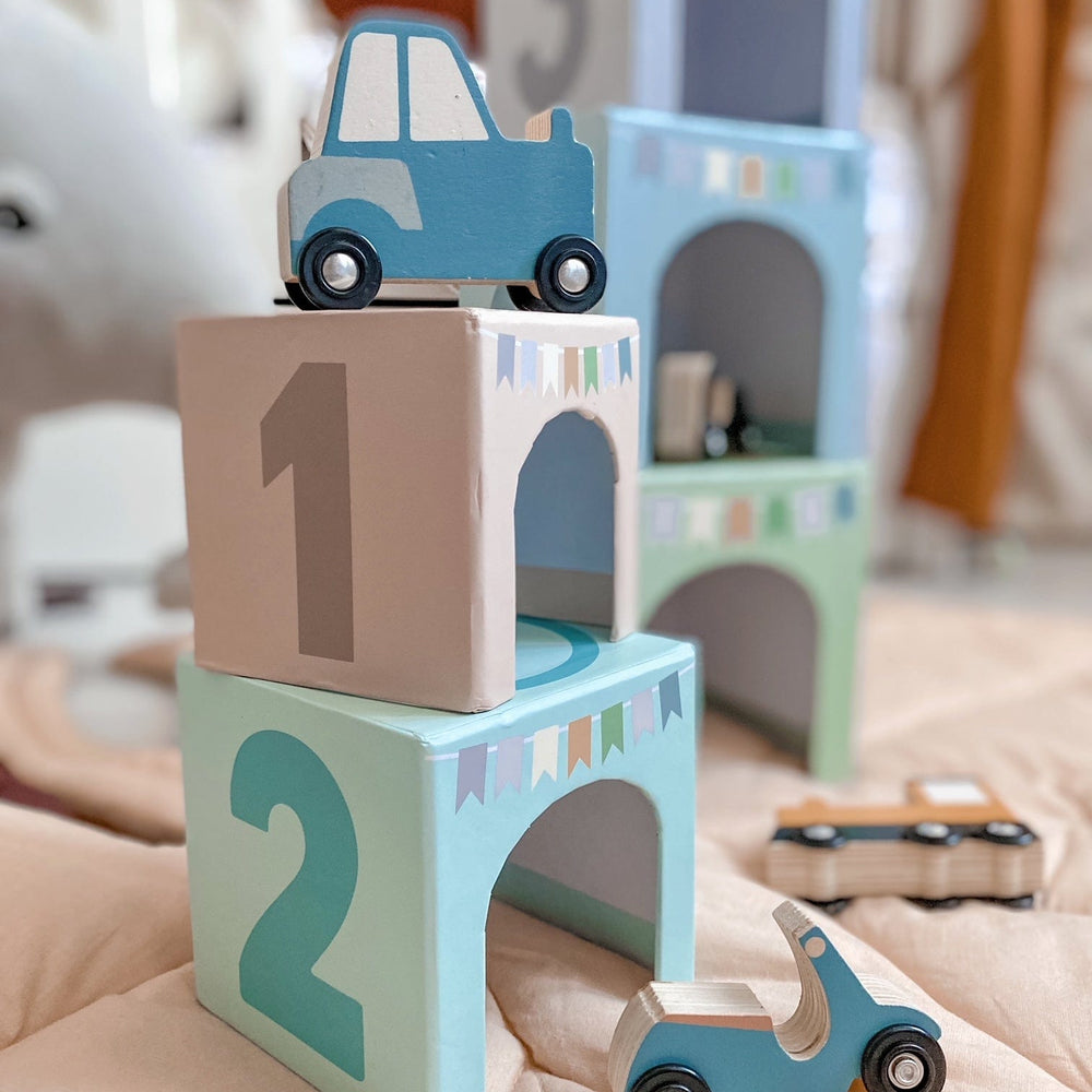 JaBaDaBaDo Stacking Cubes Vehicles 1-5