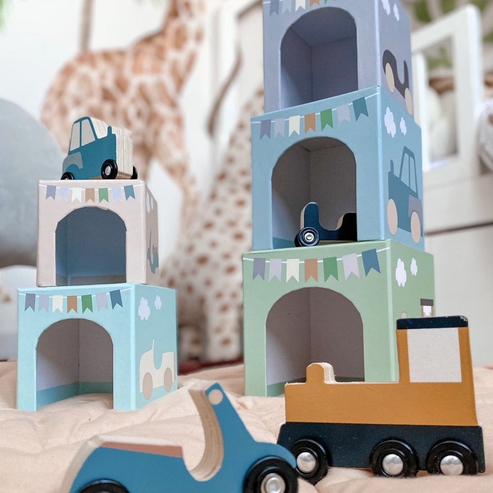 JaBaDaBaDo Stacking Cubes Vehicles 1-5
