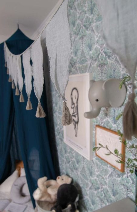 JaBaDaBaDo Textile Bunting Grey