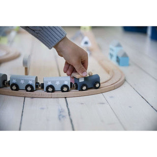 JaBaDaBaDo Wooden Toy Train Set