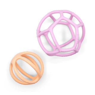 Jellystone 2 Pack Sensory Ball & Fidget Ball Bubblegum/Peach