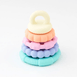 Jellystone Rainbow Stacker Teether Toy Pastel