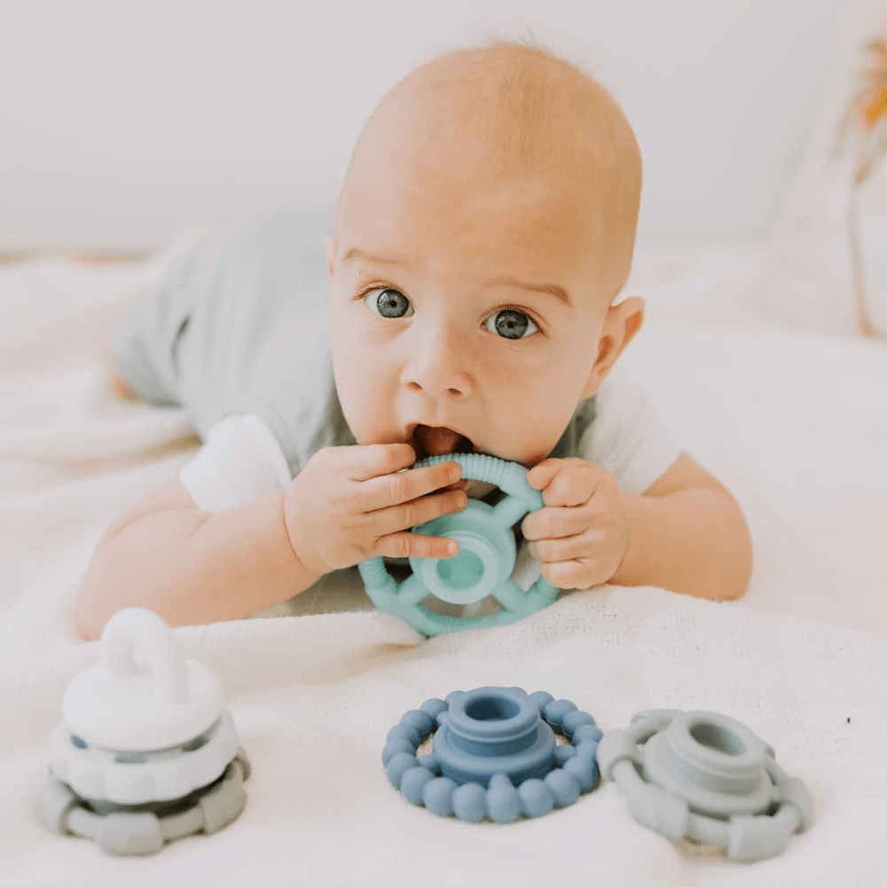 Jellystone Rainbow Stacker Teether Toy Ocean