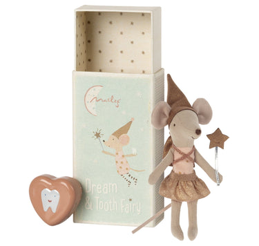 Maileg - Tooth Fairy Mouse Rose in Box