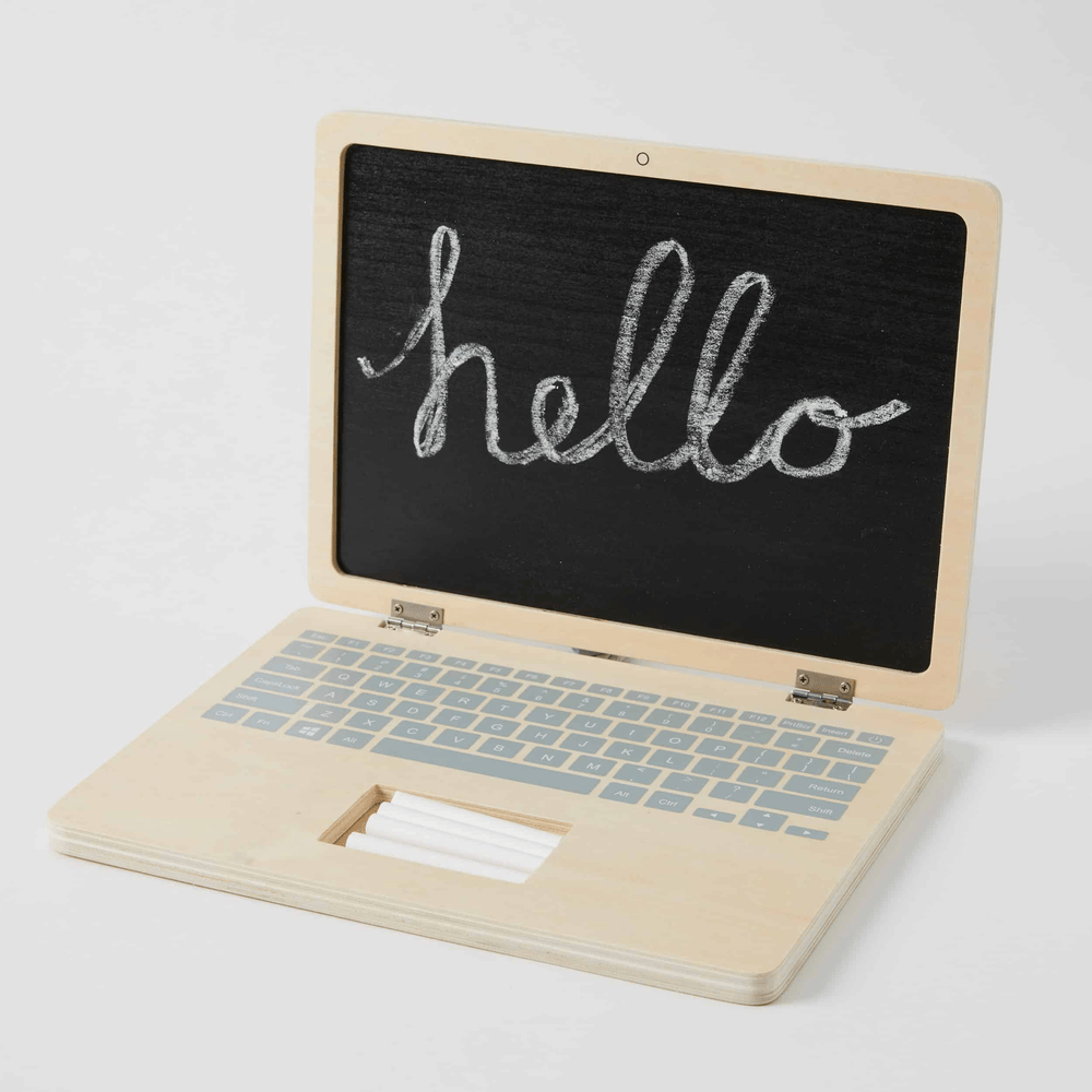 Nordic Kids Wooden Chalkboard Laptop